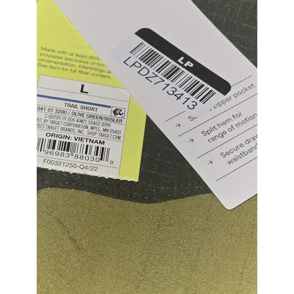 all In Motion Men's Trail Shorts 6" Inseam 87278993 L - Picture 6 of 9